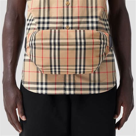 burberry medium vintage check bonded cotton bum bag|BURBERRY Bonded Cotton Medium Vintage Check Bum Bag .